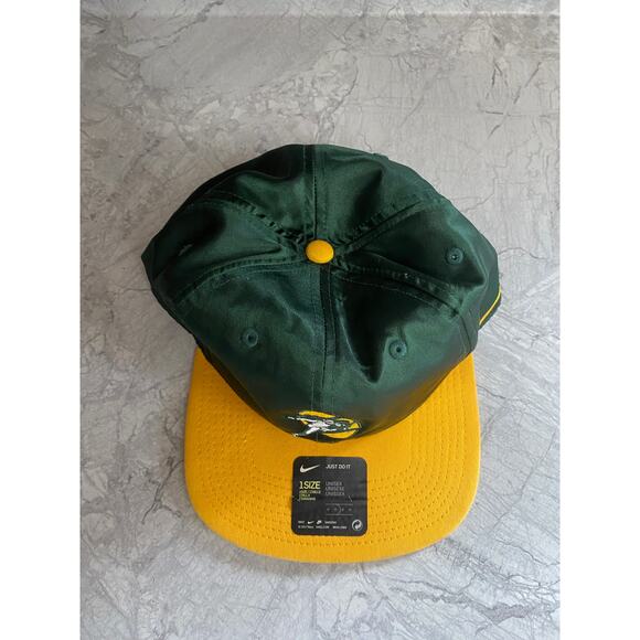 Green Bay Packers Retro Logo Nike 1 Size Snapback Hat - Picture 3 of 8